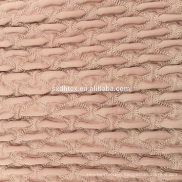 quilting fabric,100% polyester spandex embroidered fabric,quilted fabric for down coat,jacket and garment fabric